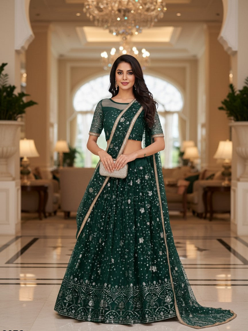 Designer Festive Butterfly Net Lehenga Choli with Elegant Embroidery