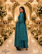 Royale Embroidered Festive Kurta Palazzo Set with Dupatta for Women